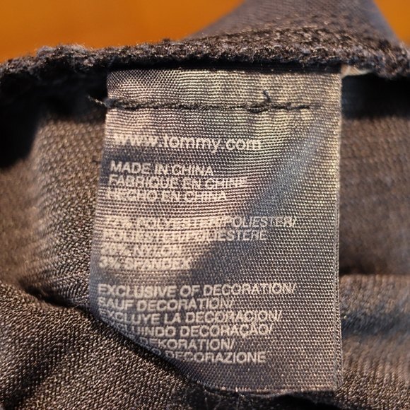 Tommy Hilfiger Y2K Flat Front Pants 8 High Rise Straight Leg Preppy Vintage - Picture 5 of 10